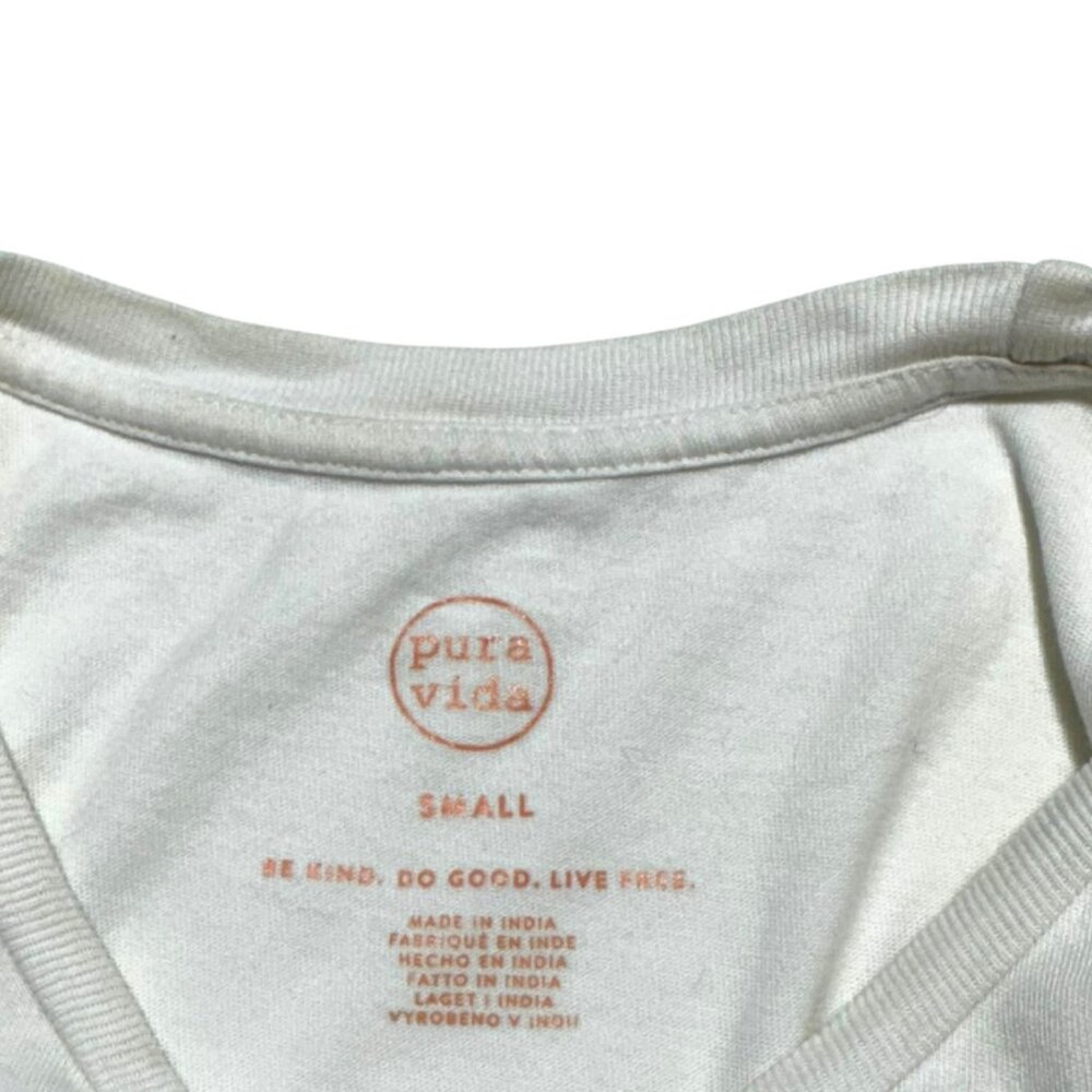 Pura Vida Nature Lover T-Shirt Cream Size Small - Picture 4 of 7